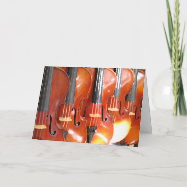 Portrait of Five Violins or Violas Card (Front)