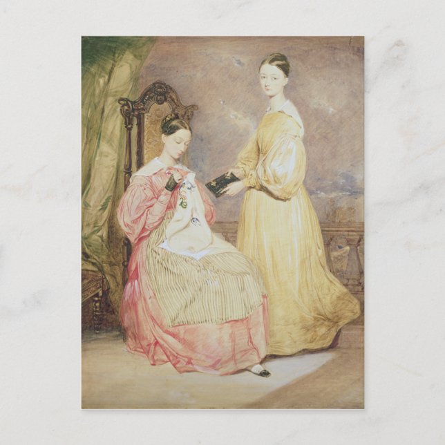 Portrait of Florence Nightingale  and her Postcard (Front)