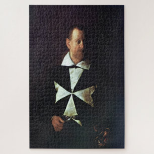 Portrait of Fra Antonio Martelli by Caravaggio Jigsaw Puzzle