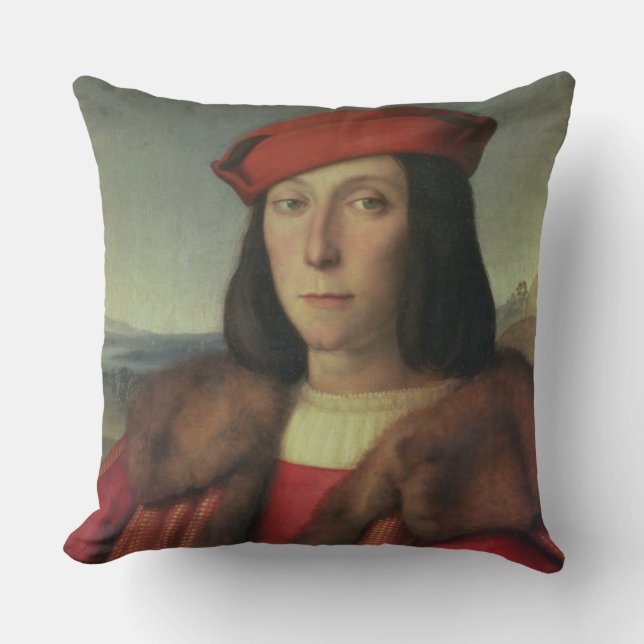 Portrait of Francesco della Rovere, Duke of Urbino Cushion (Front)