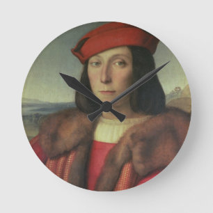Portrait of Francesco della Rovere, Duke of Urbino Round Clock