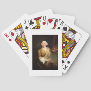 Portrait of Francesco Guardi (1712-93) (oil on can Playing Cards