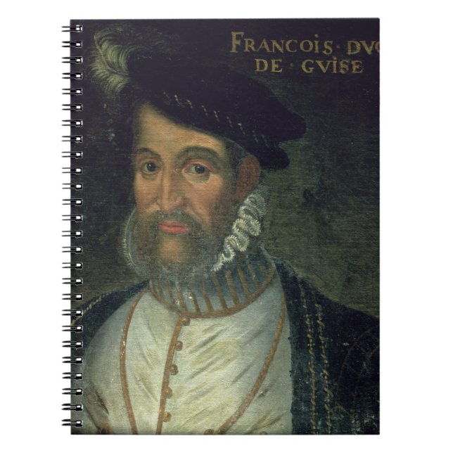 Portrait of Francois, 2nd Duke Guise (1519-63) Fre Notebook (Front)