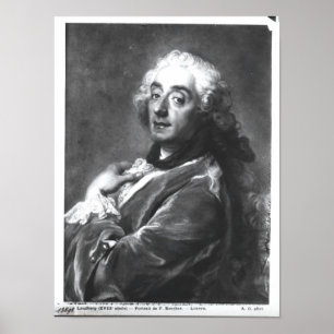 Portrait of Francois Boucher 1741 Poster