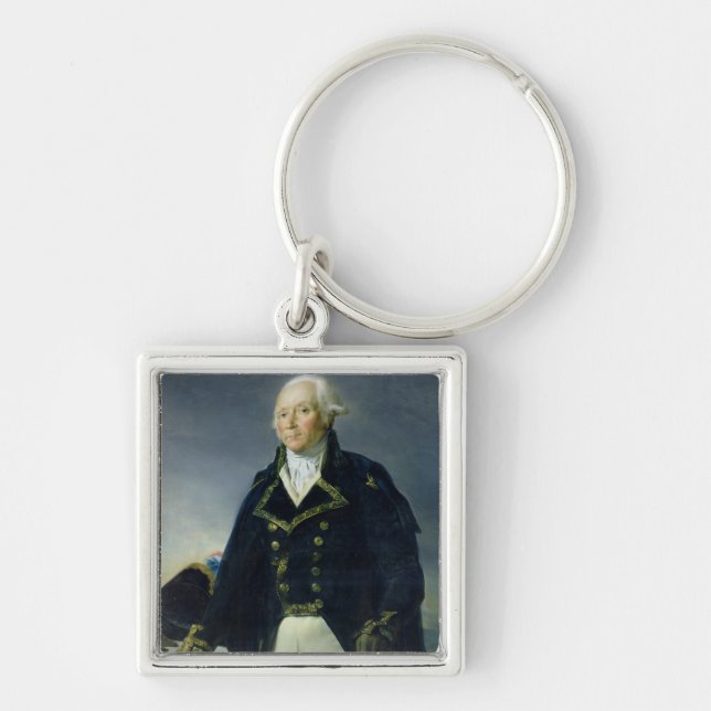 Portrait of Francois-Christophe Kellermann Key Ring (Front)