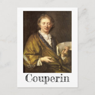 Portrait of François Couperin Holiday Postcard