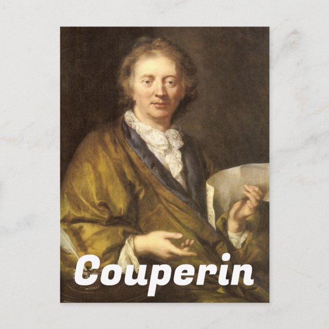 Portrait of François Couperin Postcard (Front)