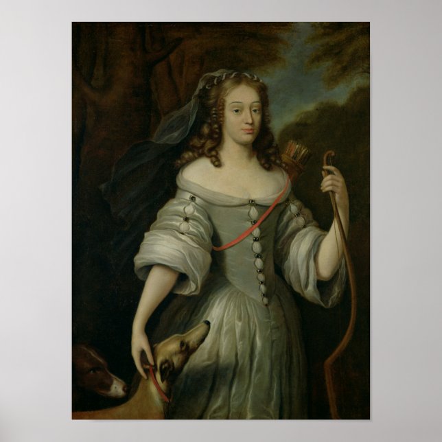 Portrait of Francoise Louise de la Baume Poster (Front)