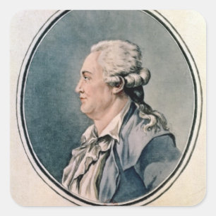 Portrait of Franz Anton Mesmer Square Sticker