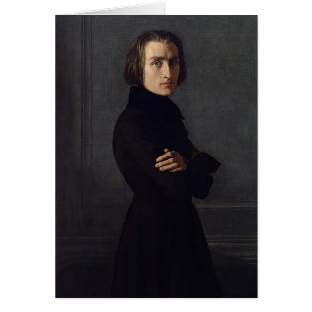 Portrait of Franz Liszt  1839 (Front)