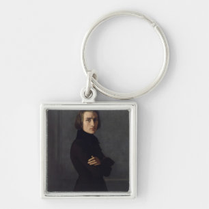 Portrait of Franz Liszt 1839 Key Ring