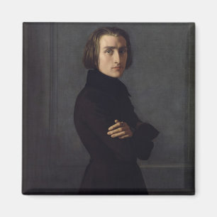 Portrait of Franz Liszt 1839 Magnet