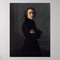Portrait of Franz Liszt  1839