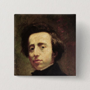 Portrait of Frederic Chopin 2 15 Cm Square Badge