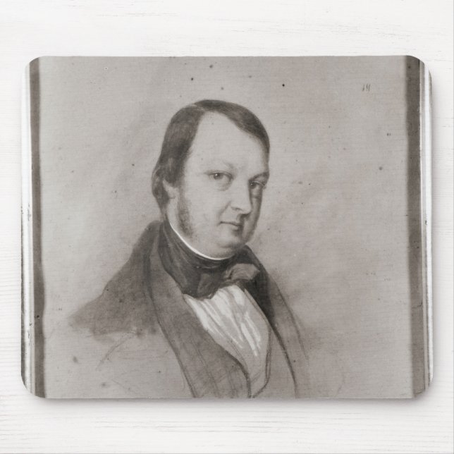 Portrait of Frederic Chopin Mouse Pad (Front)