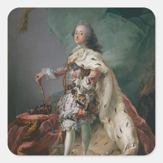 Portrait of Frederick V, 1749 Square Sticker (Front)
