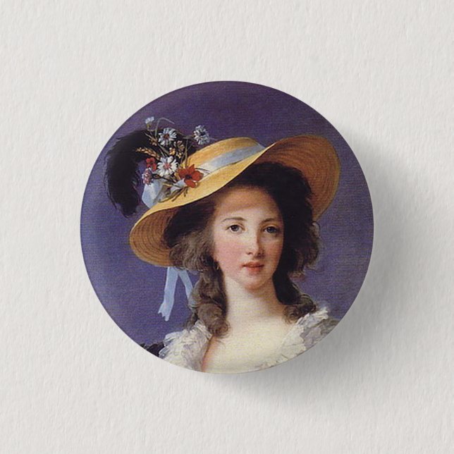 Portrait of French Aristocrat 3 Cm Round Badge (Front)