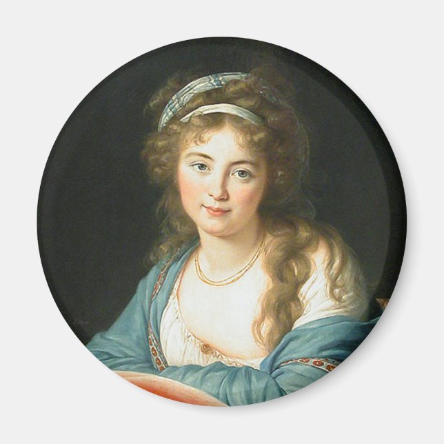Portrait of French Revolutionary Lady Magnet (Front)