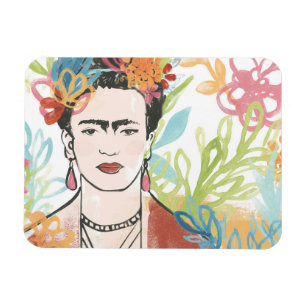 Portrait of Frida Kahlo Magnet
