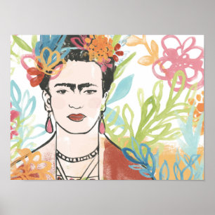 Portrait of Frida Kahlo Poster