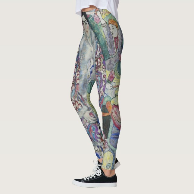 Portrait of Friederike Maria Beer by Gustav Klimt Leggings (Left)