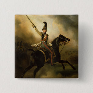Portrait of Friedrich Heinrich 1830 15 Cm Square Badge