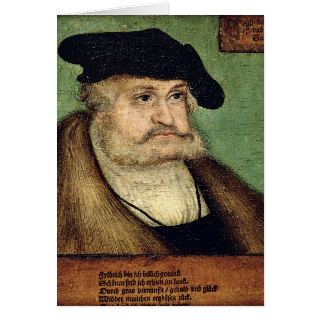 Portrait of Friedrich III  Elector of Saxony (Front)