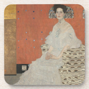 Portrait of Fritza Riedler by Gustav Klimt Coaster