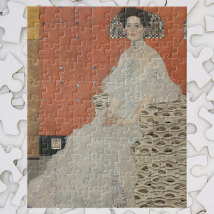 Portrait of Fritza Riedler by Gustav Klimt Jigsaw Puzzle