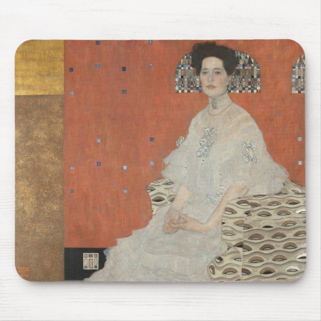 Portrait of Fritza Riedler by Gustav Klimt Mouse Pad (Front)