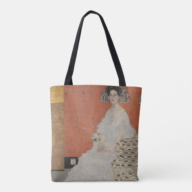 Portrait of Fritza Riedler by Gustav Klimt Tote Bag (Back)