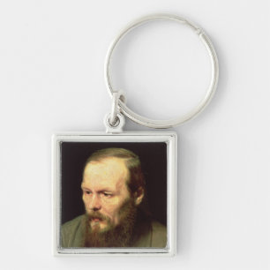 Portrait of Fyodor Dostoyevsky 1872 Key Ring