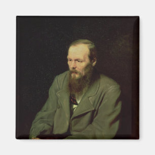 Portrait of Fyodor Dostoyevsky 1872 Magnet