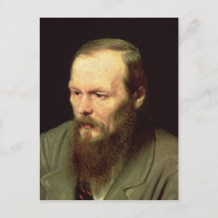 Portrait of Fyodor Dostoyevsky 1872 Postcard