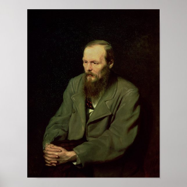 Portrait of Fyodor Dostoyevsky  1872 Poster (Front)