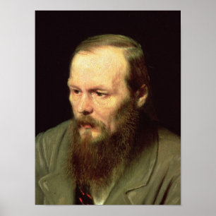 Portrait of Fyodor Dostoyevsky 1872 Poster