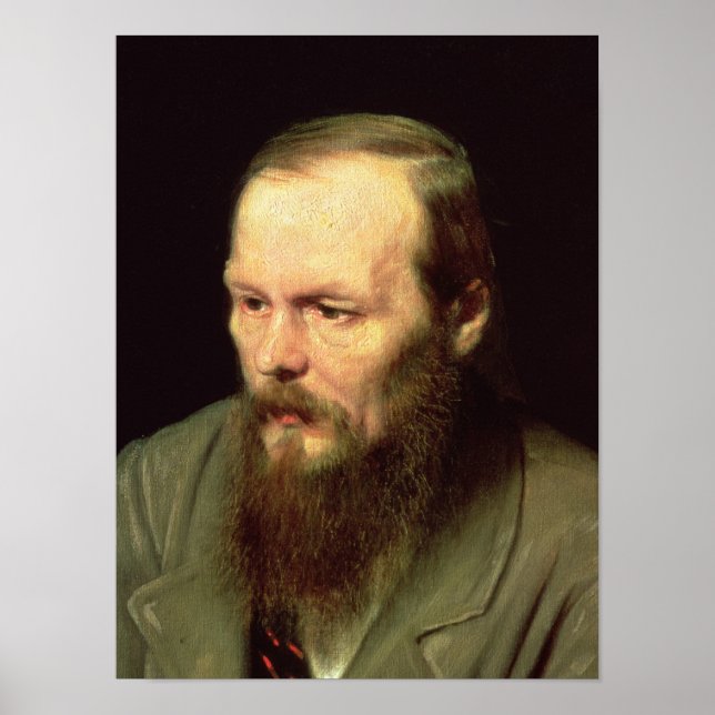 Portrait of Fyodor Dostoyevsky  1872 Poster (Front)