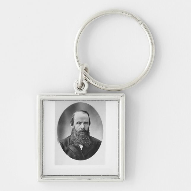 Portrait of Fyodor Mikhailovich Dostoyevsky Key Ring (Front)