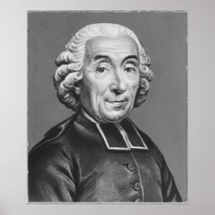 Portrait of Gabriel Bonnot de Mably Poster