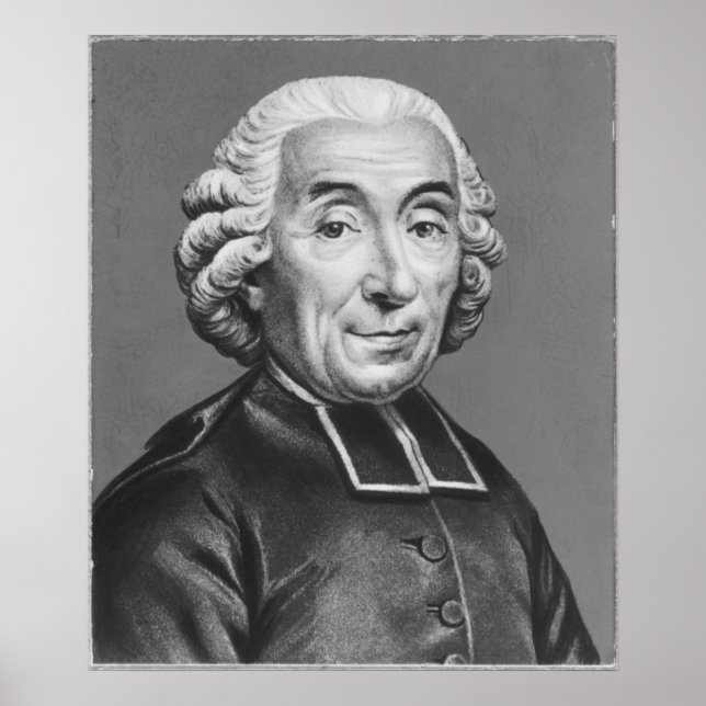 Portrait of Gabriel Bonnot de Mably Poster (Front)