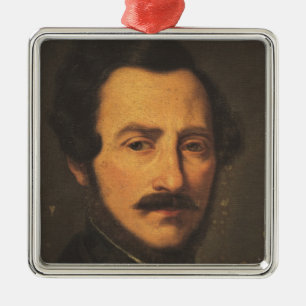 Portrait of Gaetano Donizetti Metal Tree Decoration