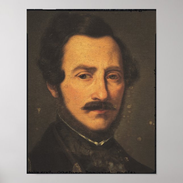 Portrait of Gaetano Donizetti Poster (Front)