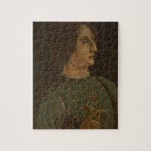Portrait of Galeazzo Mario Sforza (1444-76) c.1471 Jigsaw Puzzle