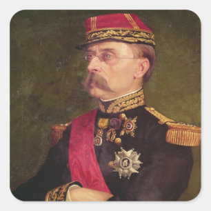 Portrait of General Louis Faidherbe  1884 Square Sticker