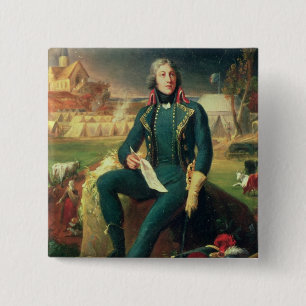 Portrait of General Louis-Lazare Hoche 15 Cm Square Badge