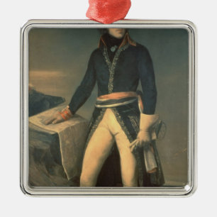 Portrait of General Louis-Lazare Hoche Metal Tree Decoration