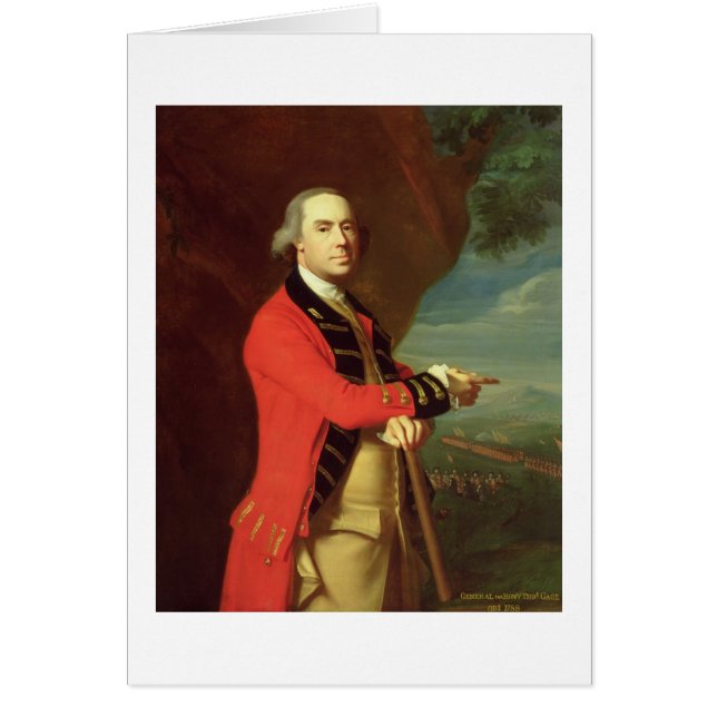 Portrait of General Thomas Gauge, c.1768 (oil on (Front)