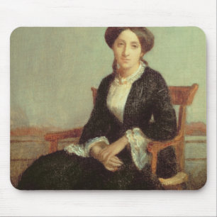Portrait of Genevieve Celine, 1850 (oil on canvas) Mouse Pad