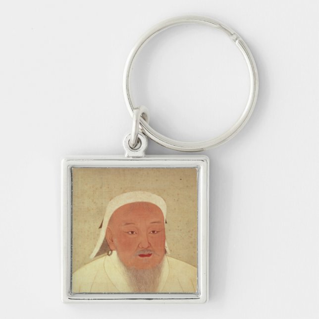 Portrait of Genghis Khan , Mongol Khan Key Ring (Front)
