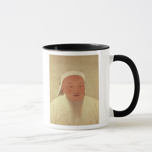 Portrait of Genghis Khan , Mongol Khan Mug (Right)